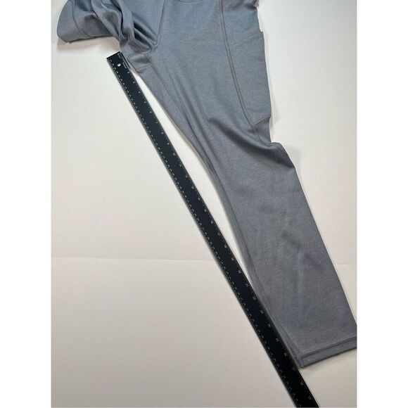 Athleta Salutation Stash Pocket II 7/8 Tight Horizon Grey Powervita Size Medium - Picture 10 of 11